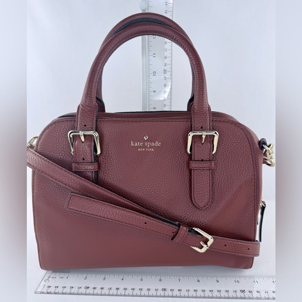Kate Spade - Brighton Park Pebble Leather Small Felix Satchel - Picture 2 of 12